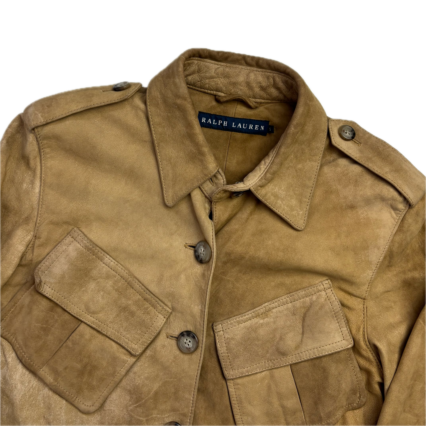 Ralph Lauren Suede Safari Jacket Belted - S