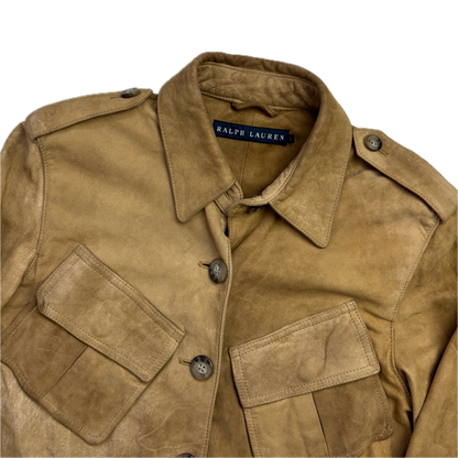 Ralph Lauren Suede Safari Jacket Belted - S