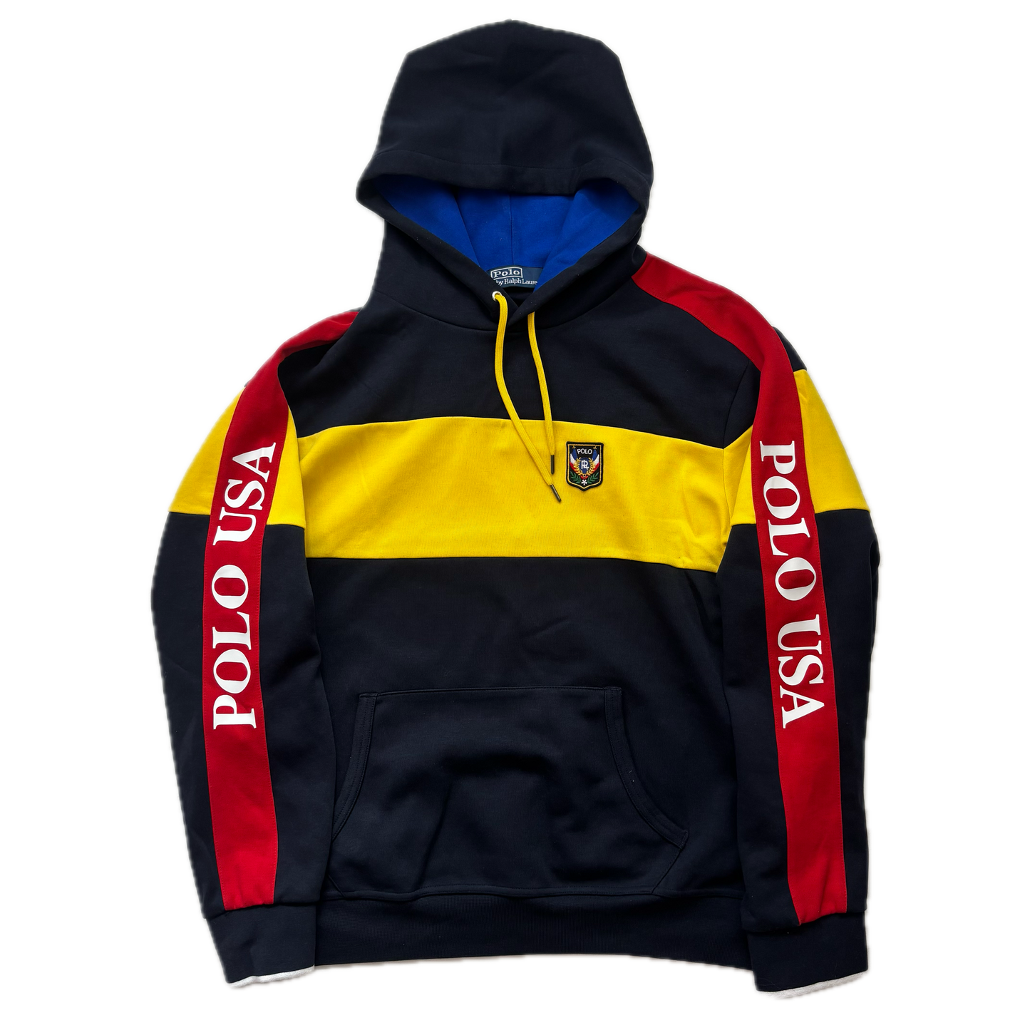 Polo Ralph Lauren Uni Patch Hoodie Colourblock Retro - L