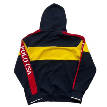Polo Ralph Lauren Uni Patch Hoodie Colourblock Retro - L