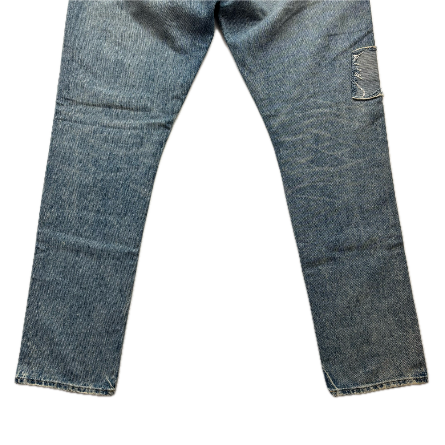 Polo Ralph Lauren Sullivan Slim Jeans Camo Serape Aztec Southwestern Patchwork Distressed - 34x32