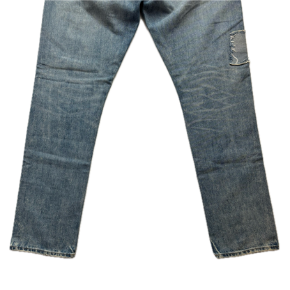Polo Ralph Lauren Sullivan Slim Jeans Camo Serape Aztec Southwestern Patchwork Distressed - 34x32