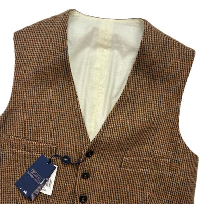 Polo Ralph Lauren Brown Tweed Waistcoat (Wool) - 40R