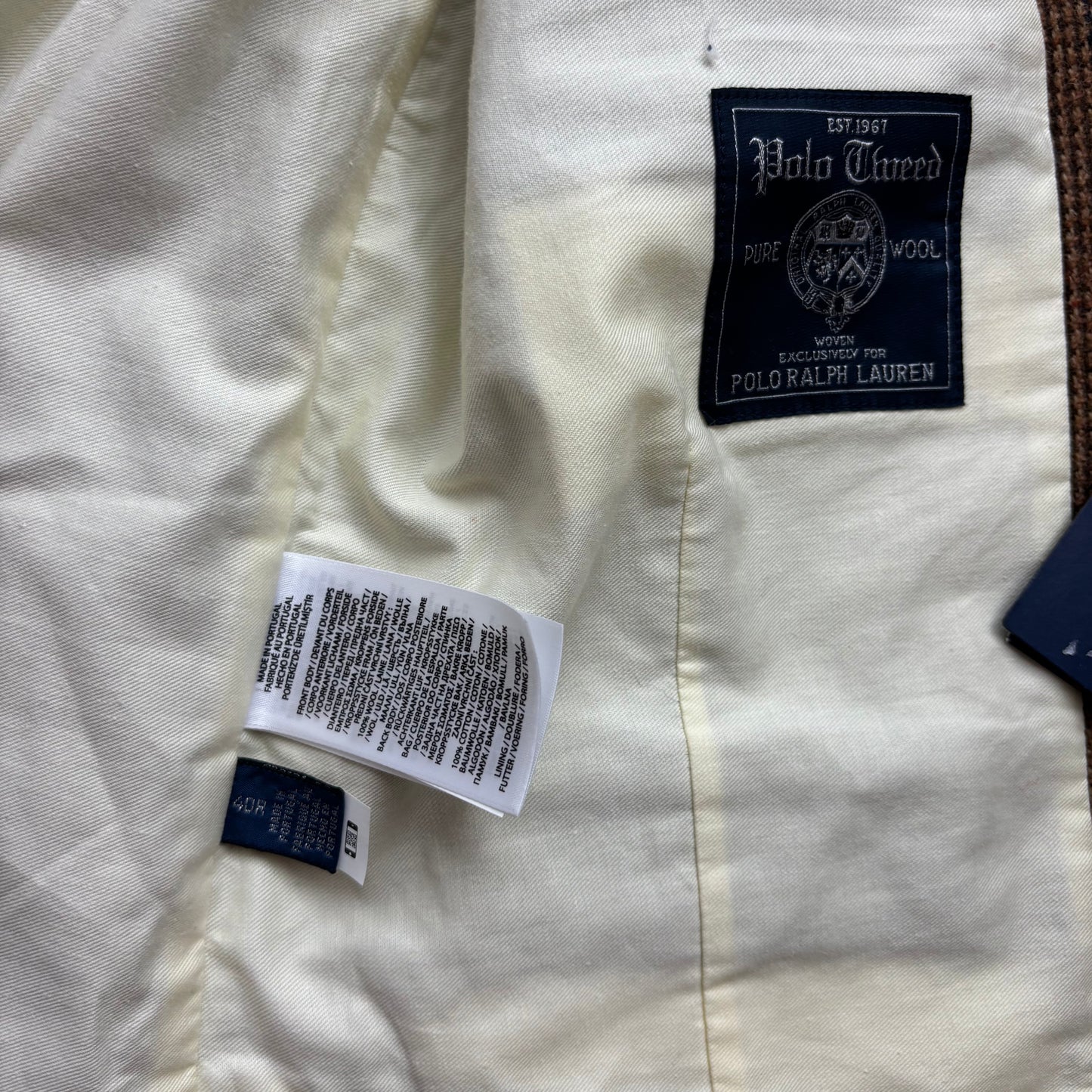 Polo Ralph Lauren Brown Tweed Waistcoat (Wool) - 40R