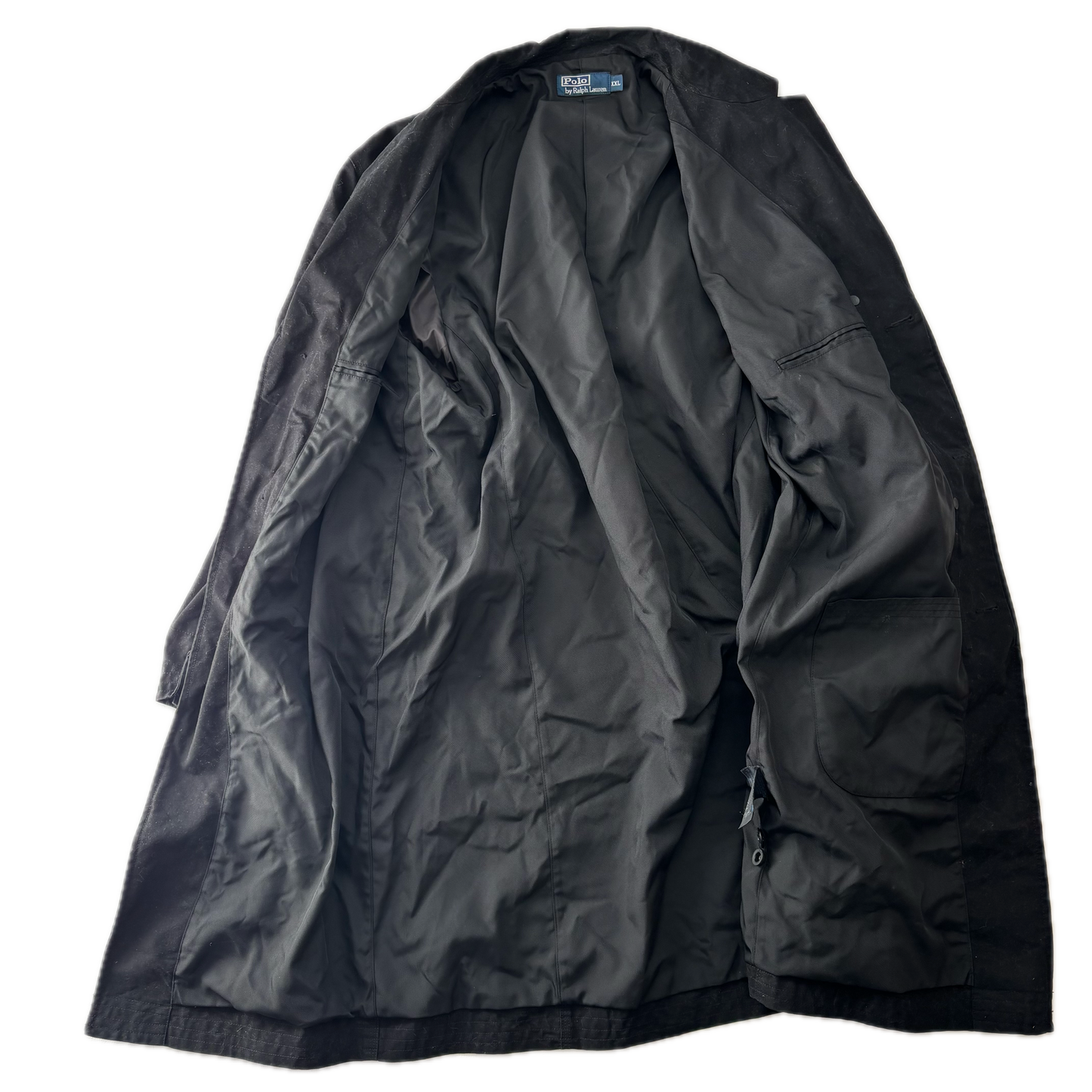 Polo Ralph Lauren Black Long Utility Jacket Over Coat - XXL