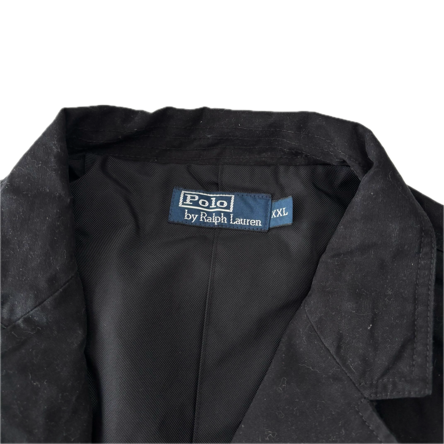 Polo Ralph Lauren Black Long Utility Jacket Over Coat - XXL