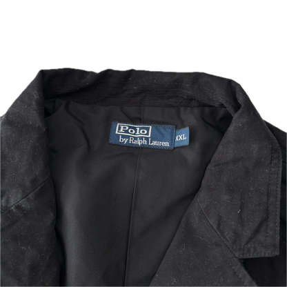 Polo Ralph Lauren Black Long Utility Jacket Over Coat - XXL