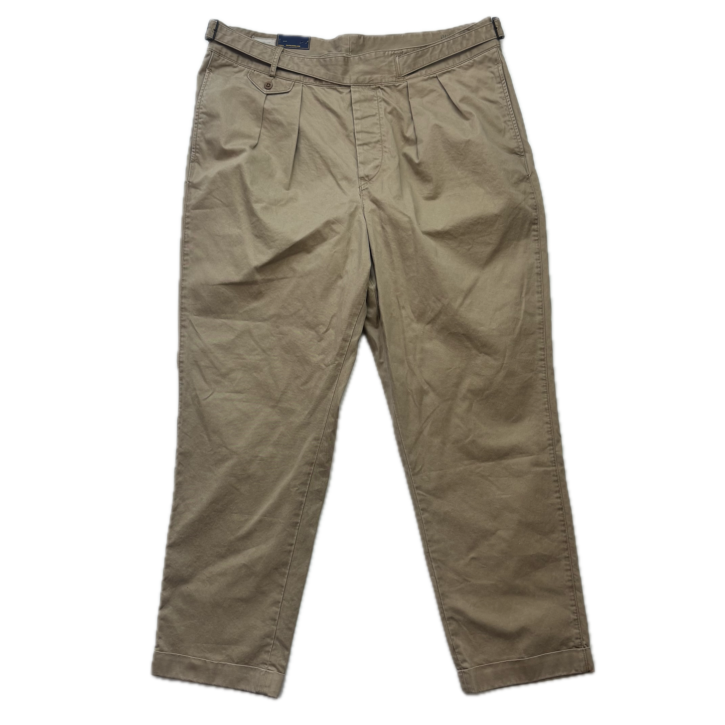 Polo Ralph Lauren Beige Whitman Officer Ghurka Military Trouser Chino Pants - 40x32