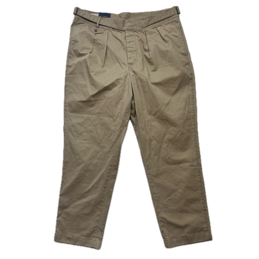 Polo Ralph Lauren Beige Whitman Officer Ghurka Military Trouser Chino Pants - 40x32