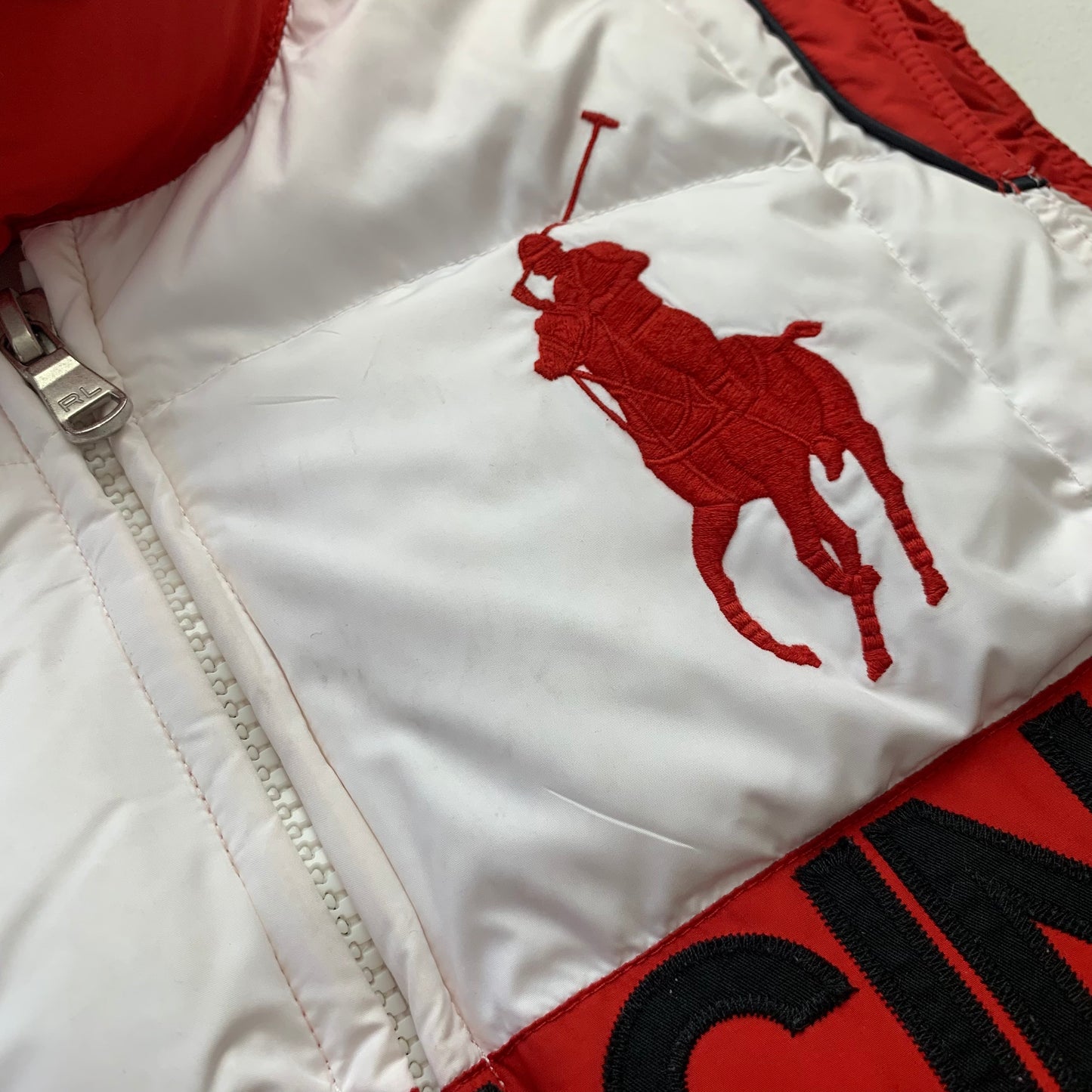 Red White Racing Italy 2011 Italy Down Vest Gilet Puffer - S
