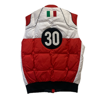 Red White Racing Italy 2011 Italy Down Vest Gilet Puffer - S