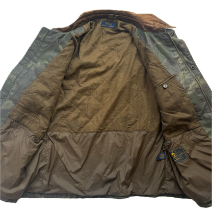 Oil Cloth Waxed Camo Jacket Hunting Shooting - XL