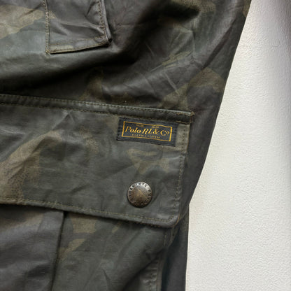 Oil Cloth Waxed Camo Jacket Hunting Shooting - XL