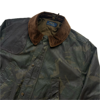 Oil Cloth Waxed Camo Jacket Hunting Shooting - XL