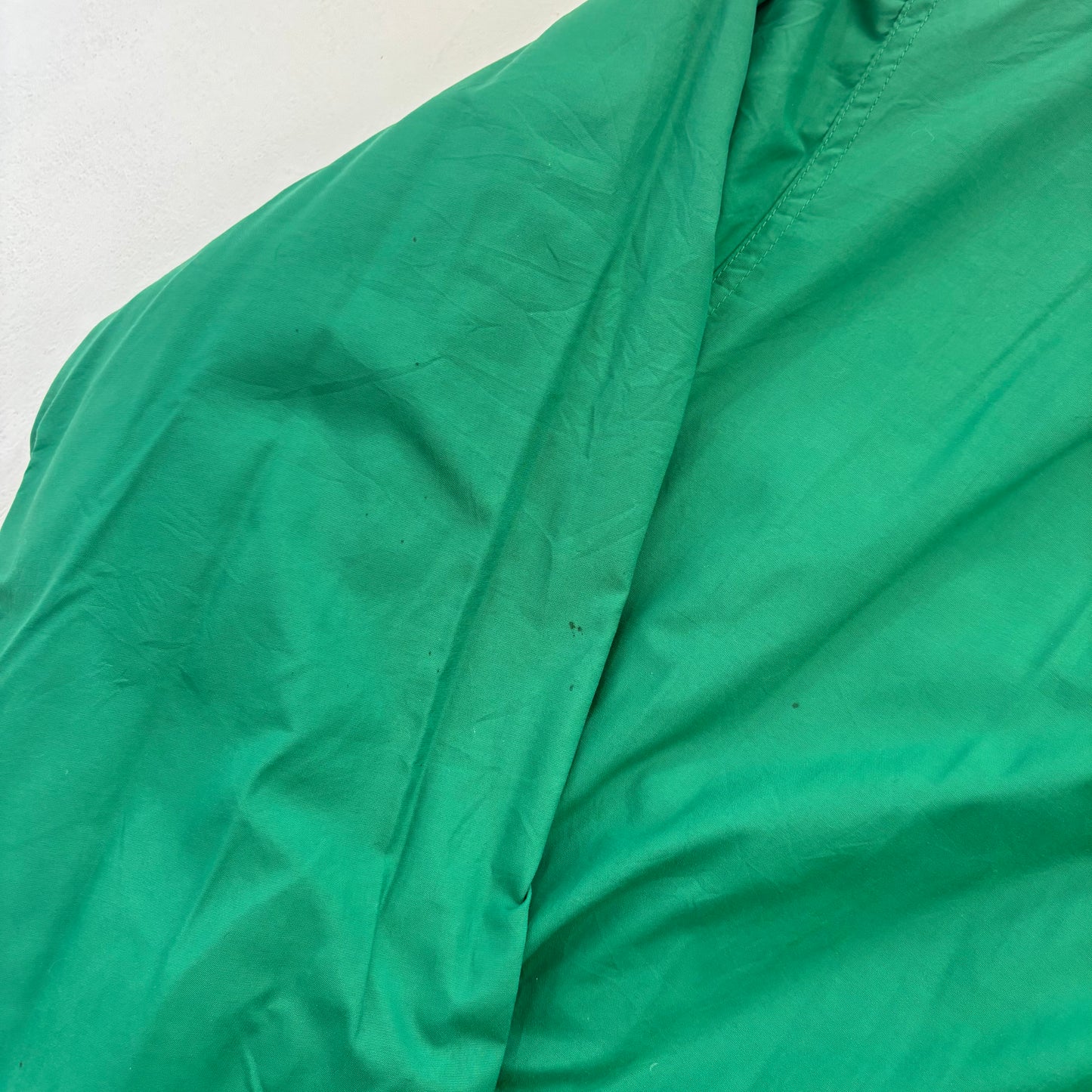 Green Sport Hi-Tech Patch Windbreaker Fleece Lined Jacket - L