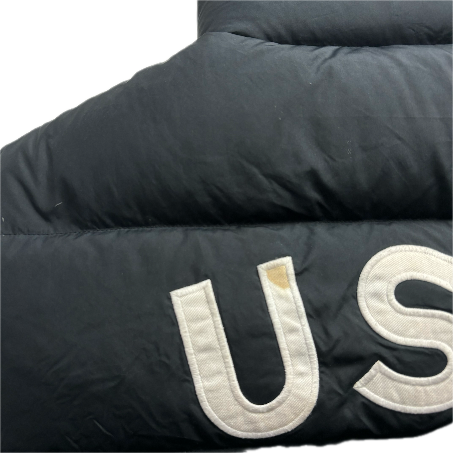 Black USA Winter Event Puffer Gilet Down Vest - XXL