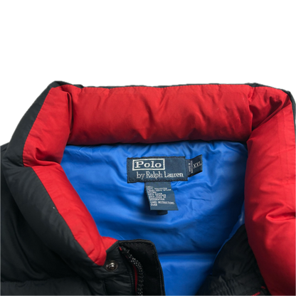 Black USA Winter Event Puffer Gilet Down Vest - XXL