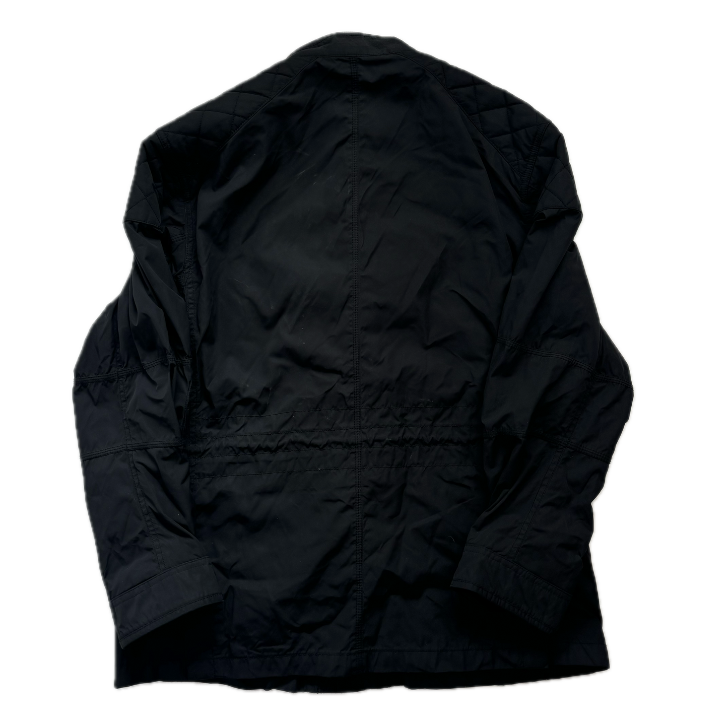 Black Utility Jacket Field Coat - L