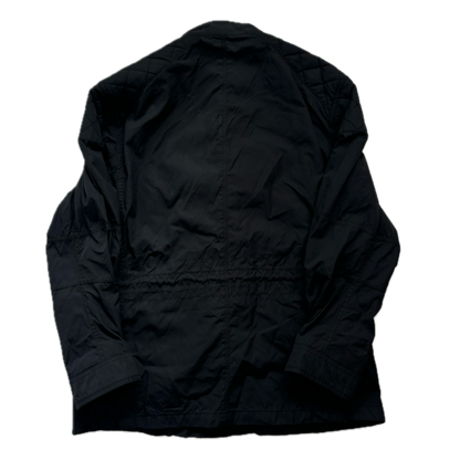 Black Utility Jacket Field Coat - L