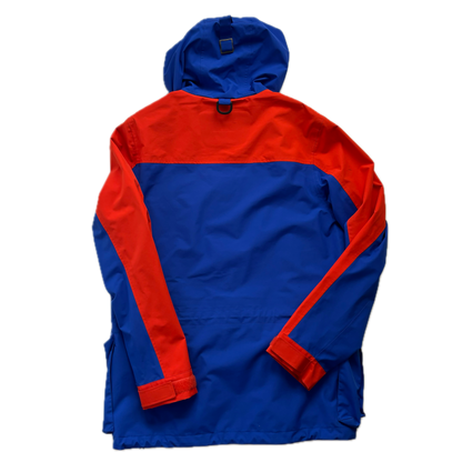 Blue Orange Polo Hi-Tech Retro Raincoat Blue Orange Waterproof Jacket - S