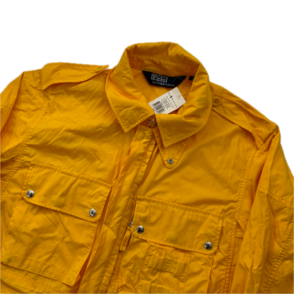 Polo Ralph Lauren Yellow Combat Jacket Tropical Military Parka - L