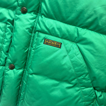 Green Hooded Body Warmer Gilet Down Vest - XXL