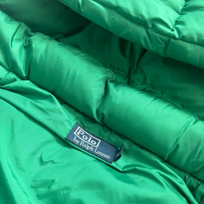 Green Hooded Body Warmer Gilet Down Vest - XXL