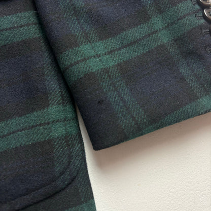 BlackWatch Green Navy Tartan Blazer Sports Coat - 46R