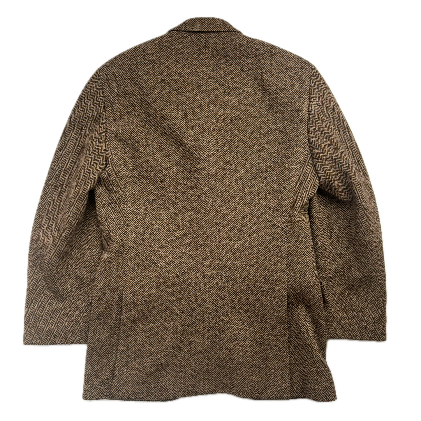 Brown Herringbone Blazer (Wool) - 38R