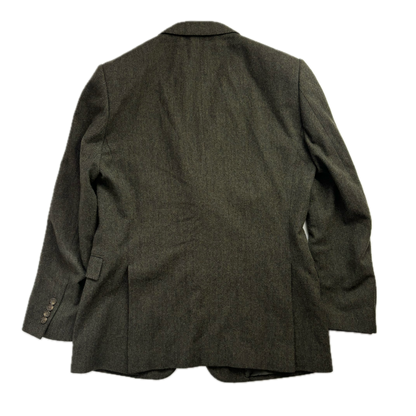 Green Herringbone Blazer Sports Coat (Wool) - 42R