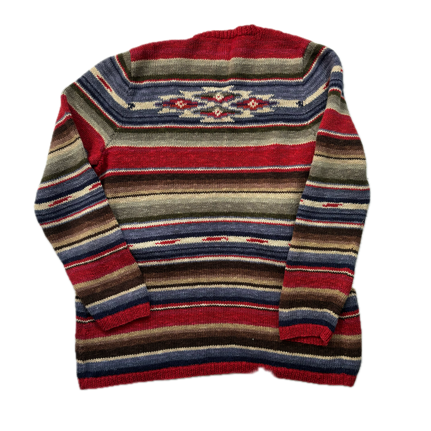 Lauren Aztec Hand Knit Cardigan (Linen Blend) - S
