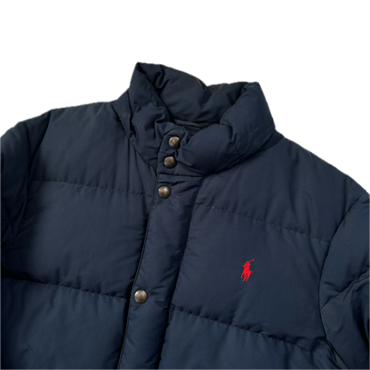 Polo Ralph Lauren Navy Puffer Jacket Down Coat - M