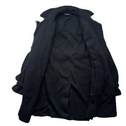 Ralph Lauren Black Label Long Belted Cardigan Wool Cashmere Black - M