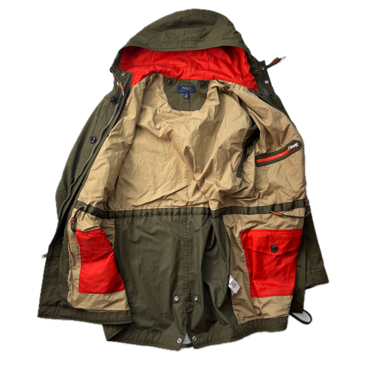 Polo Ralph Lauren Sierra Marsh Raincoat Green Parka Jacket - L