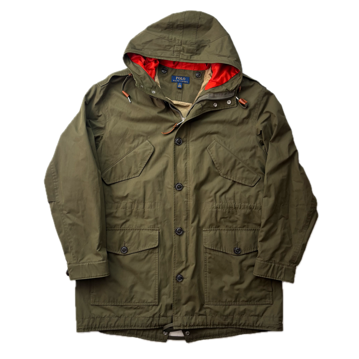 Polo Ralph Lauren Sierra Marsh Raincoat Green Parka Jacket - L