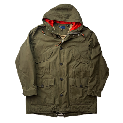 Polo Ralph Lauren Sierra Marsh Raincoat Green Parka Jacket - L