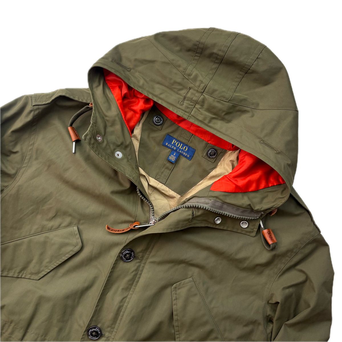 Polo Ralph Lauren Sierra Marsh Raincoat Green Parka Jacket - L