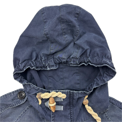 Polo Ralph Lauren Navy Blue Marine Hooded Parka Jacket  - XL