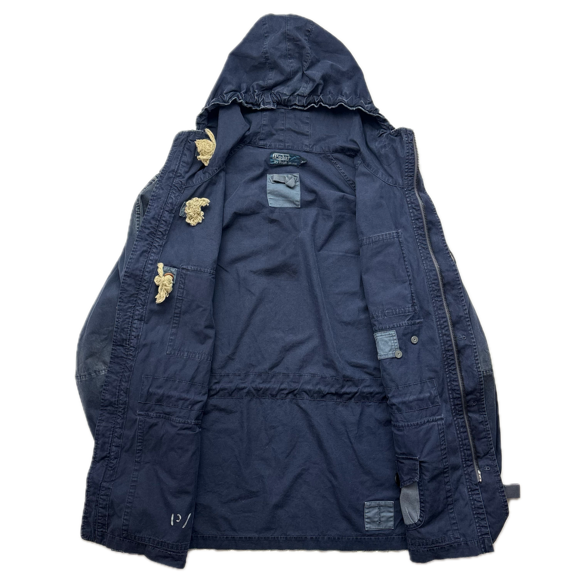 Polo Ralph Lauren Navy Blue Marine Hooded Parka Jacket  - XL