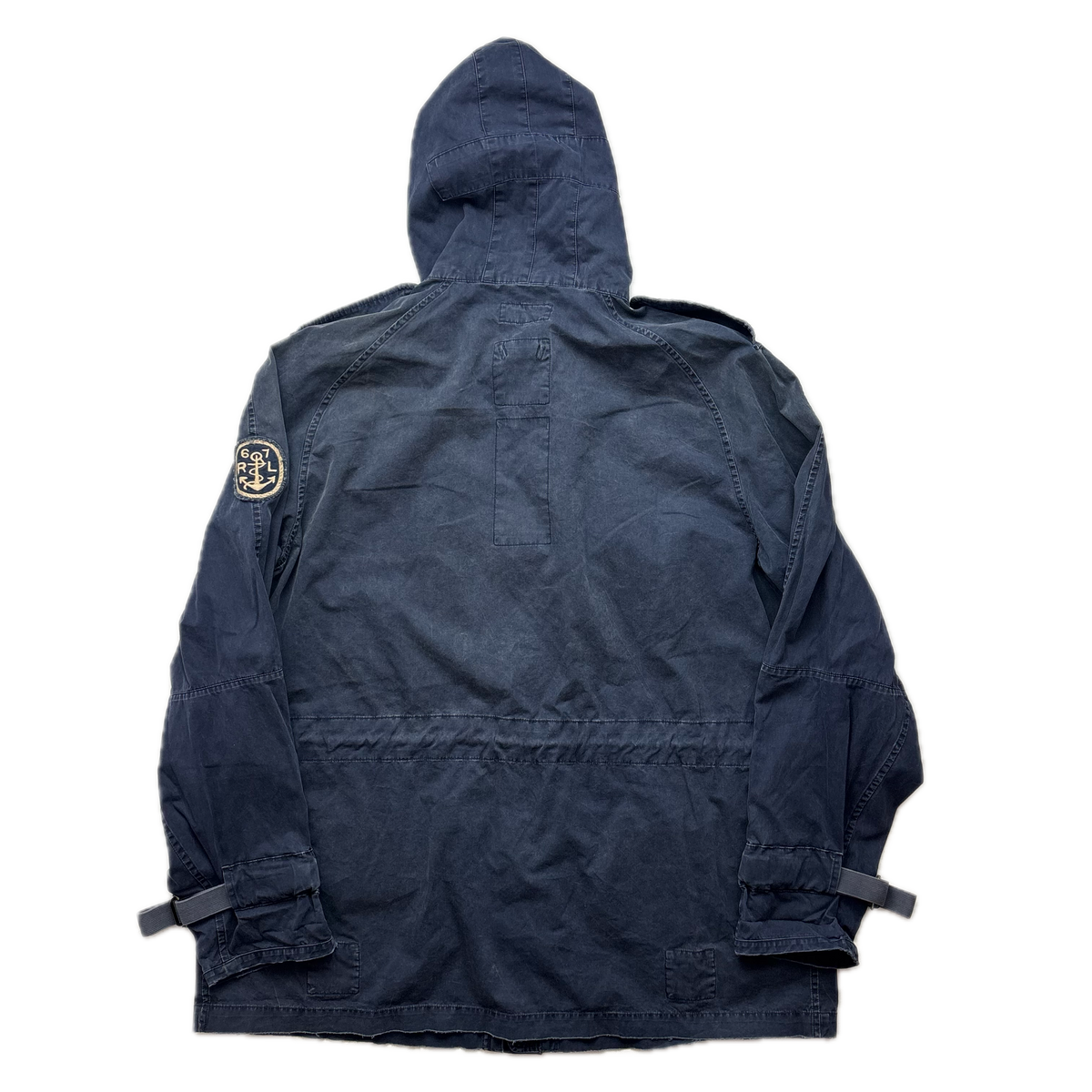 Polo Ralph Lauren Navy Blue Marine Hooded Parka Jacket  - XL