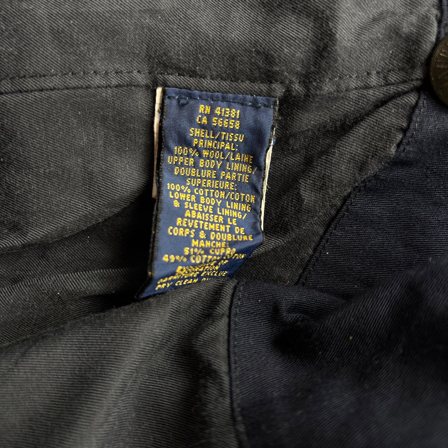 Polo Ralph Lauren Tartan Navy Green Plaid Hunting Field Jacket (Wool) -  XXL