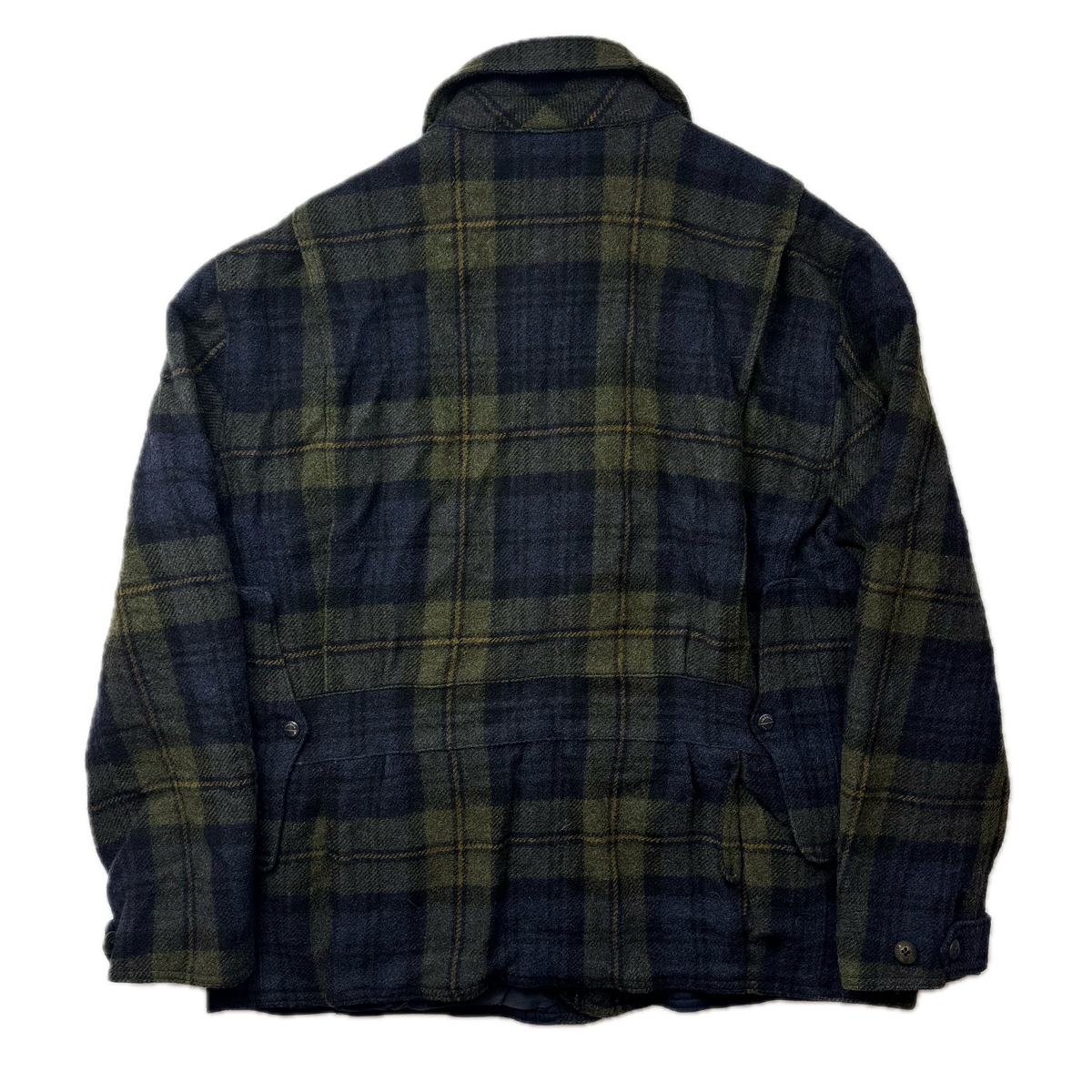 Polo Ralph Lauren Tartan Navy Green Plaid Hunting Field Jacket (Wool) -  XXL
