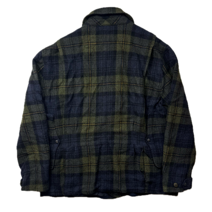 Polo Ralph Lauren Tartan Navy Green Plaid Hunting Field Jacket (Wool) -  XXL