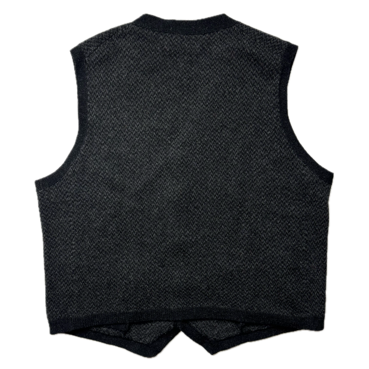 Polo Ralph Lauren Grey Tweed Herringbone Cardigan Vest Waistcoat (Wool) - XXL