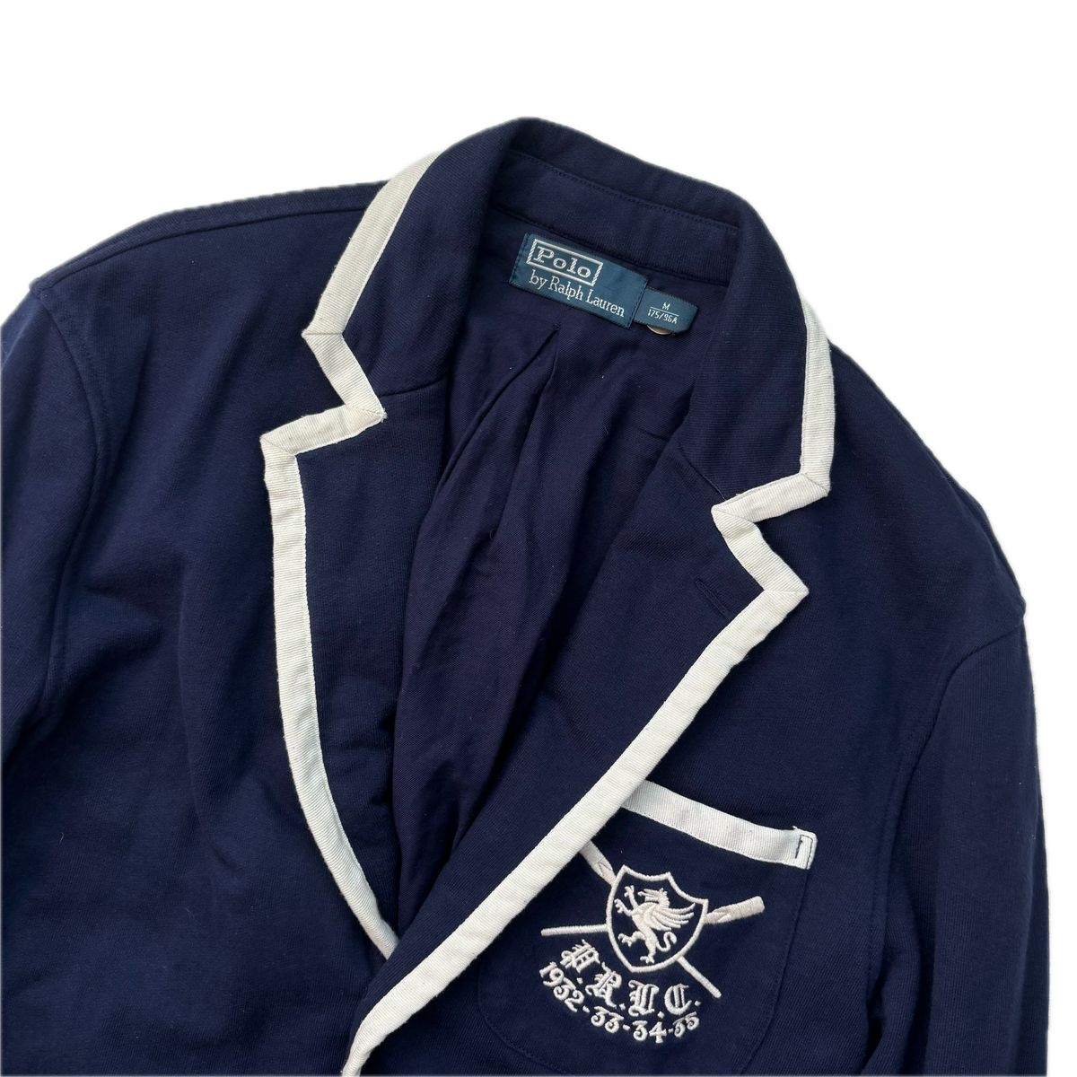 Polo Ralph Lauren Navy Rowing Crest Sports Jacket Blazer - M