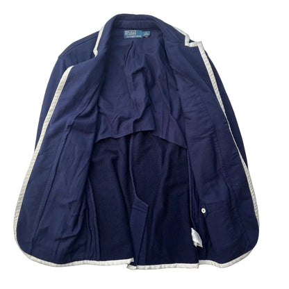 Polo Ralph Lauren Navy Rowing Crest Sports Jacket Blazer - M