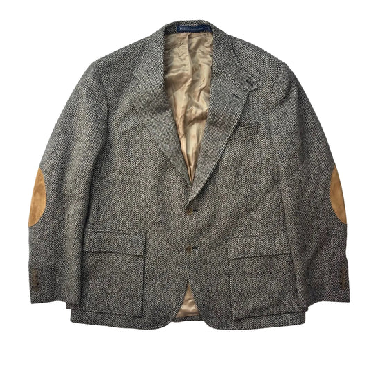 Polo Ralph Lauren Grey Herringbone RL67 Blazer Sports Coat (Wool) - 46R