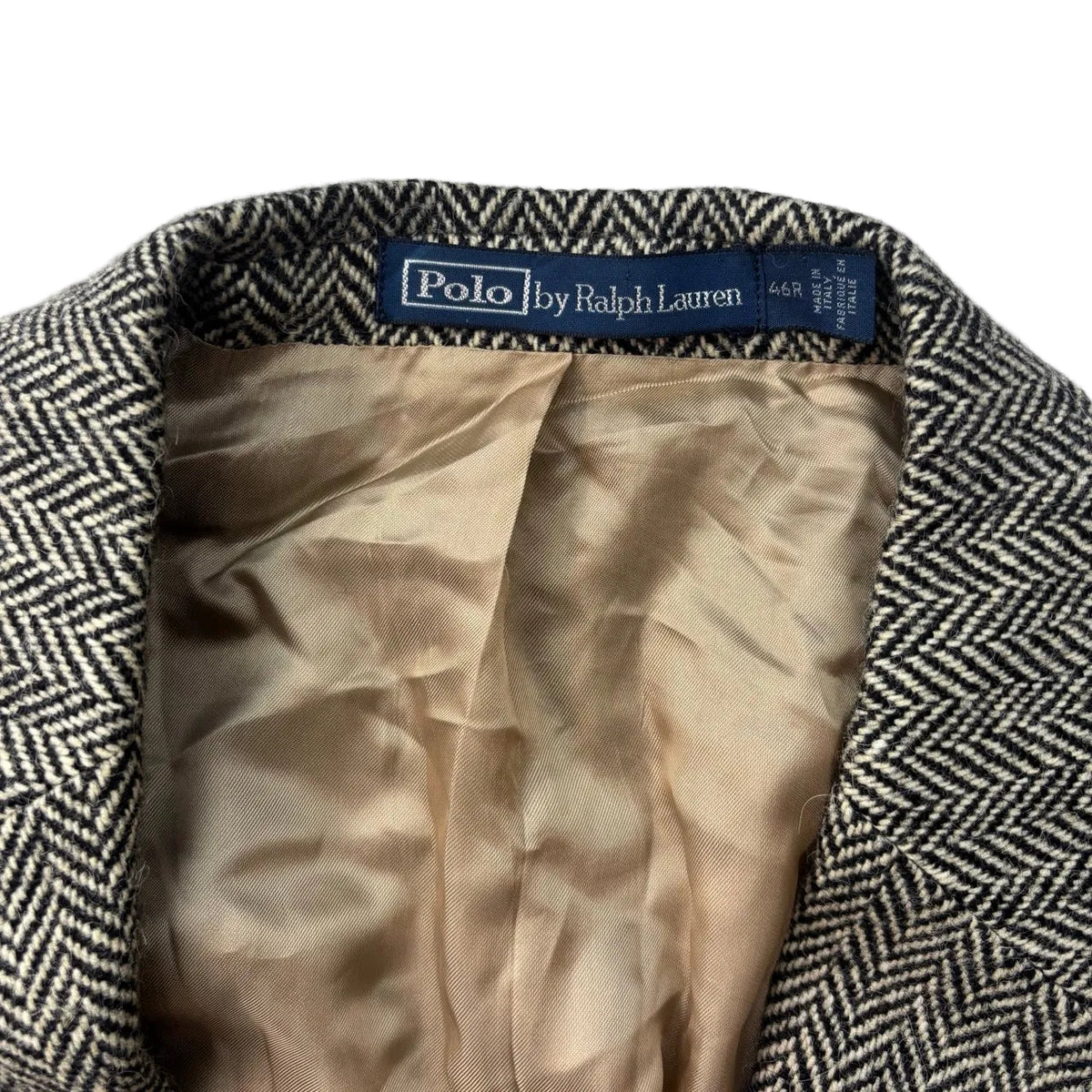 Polo Ralph Lauren Grey Herringbone RL67 Blazer Sports Coat (Wool) - 46R