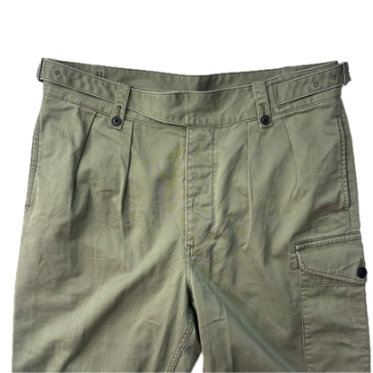 Polo Ralph Lauren Green Officer Ghurka Military Trouser Chino Pants Relaxed Fit - 36x34