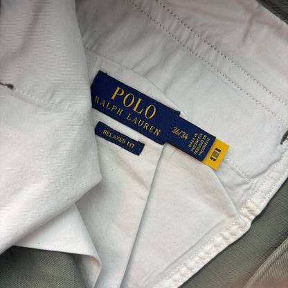 Polo Ralph Lauren Green Officer Ghurka Military Trouser Chino Pants Relaxed Fit - 36x34